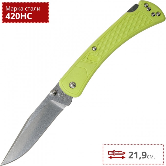 Нож BUCK 0110GRS1 110 FOLDING HUNTER SLIM SELECT B0110GRS1