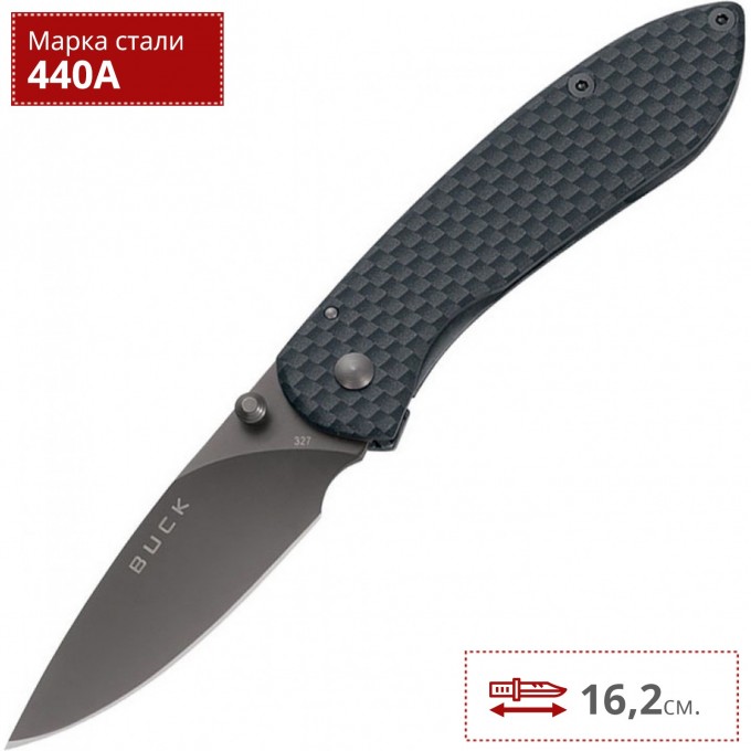 Нож BUCK 0327CFS NOBLEMAN CARBON B0327CFS