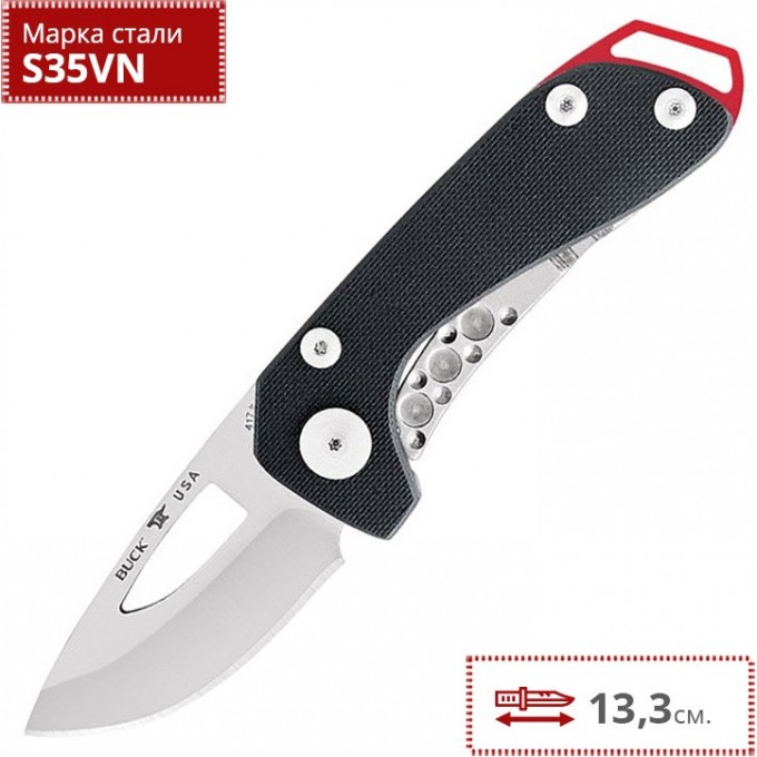 Нож BUCK 0417BKS BUDGIE BLACK B0417BKS