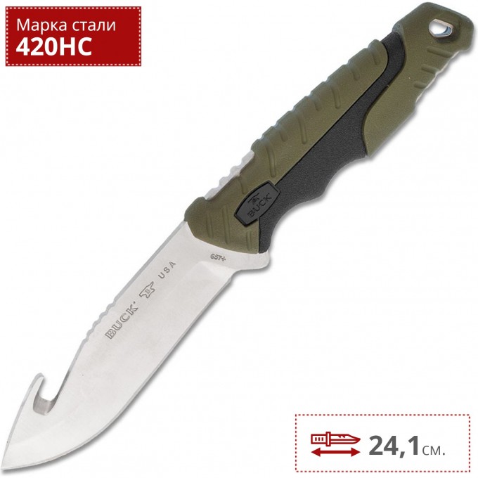 Нож BUCK 0657GRG PURSUIT LARGE GUTHOOK B0657GRG